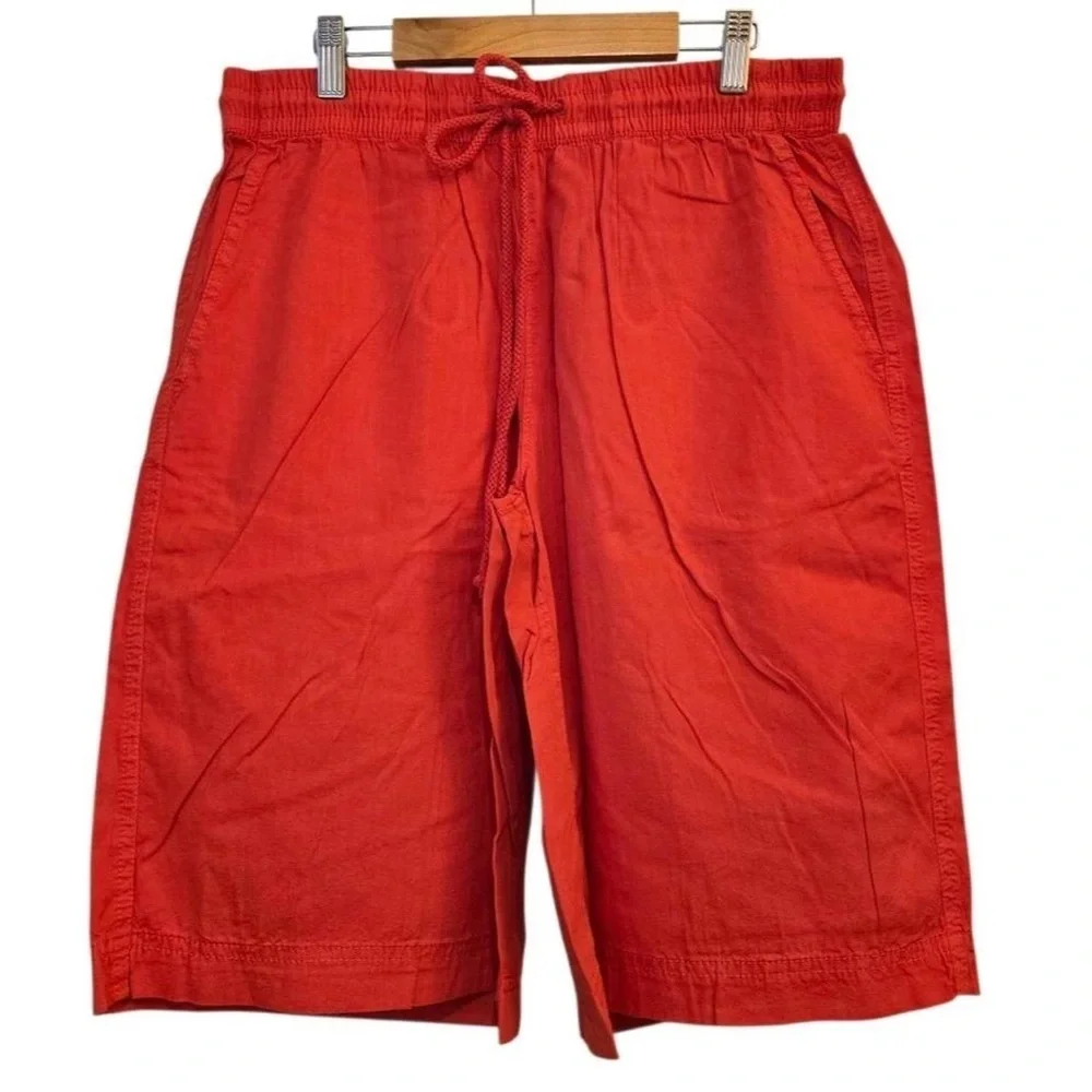 Free People Saylor Poplin Pull-on Shorts Vibrant Red Women's Bermudas